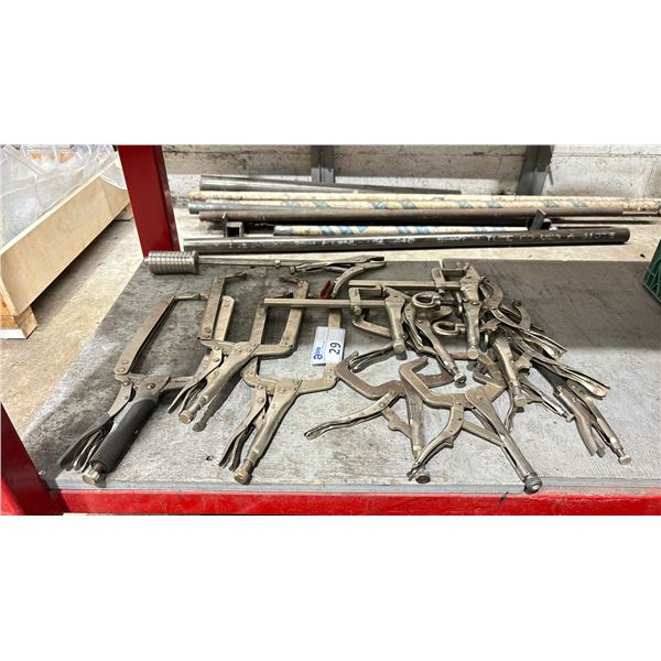 GROUP OF APPROX. 12 ASSORTED VICE GRIP CLAMPS