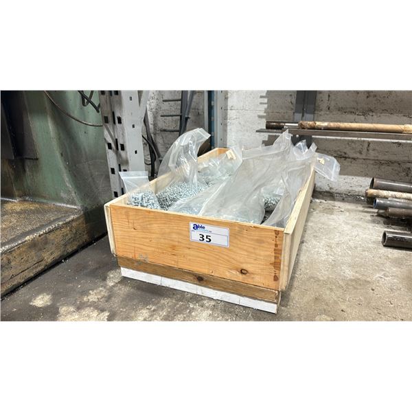 LARGE GROUP OF BAGGED ASSORTED SIZE TEK SCREWS, SHEET METAL SCREWS & MACHINE SCREWS