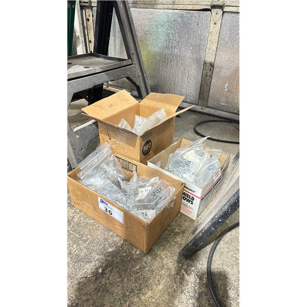 3 BOXES OF MACHINE SCREWS - #6 SCREW - 1/4"