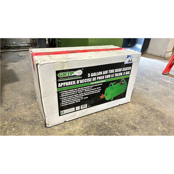 GRIP 5 GALLON AIR TIRE BEAD SEATER * IN BOX *
