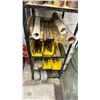 Image 3 : METAL SHELF UNIT FILLED WITH ASSORTED MOSTLY BRASS & ALUMINUM METAL HARDWARE - ROUND STOCK, FLAT