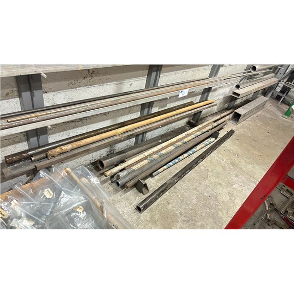 LARGE LOT OF ASSORTED STEEL - STAINLESS, STEEL PLATE, CHECKERED PLATE, ROUND STOCK, PRECISION