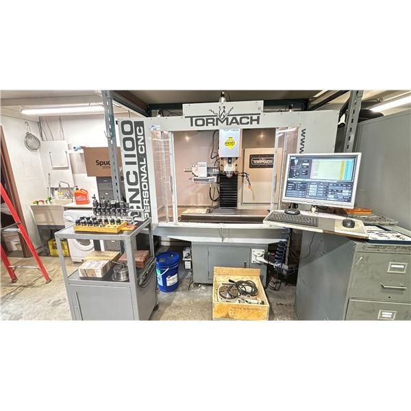 TORMACH PERSONAL CNC 1100 MILLING MACHINE WITH A 10 TOOL CHANGER, PNEUMATIC DRAWBAR, AUTOMATIC
