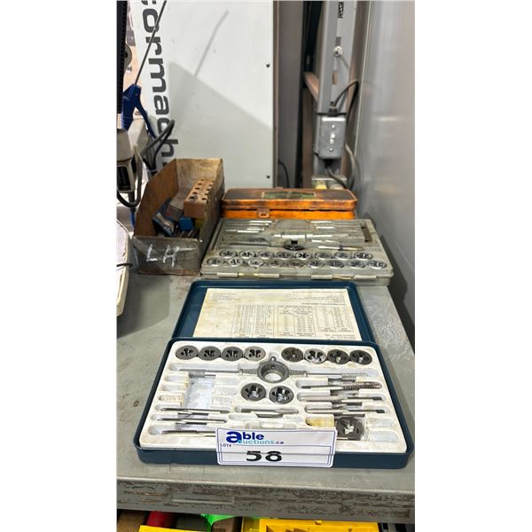 GROUP OF ASSORTED TAP & DIE PARTIAL SETS