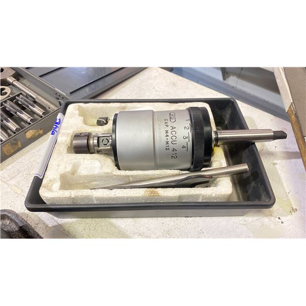 AUTOMATIC TAPPING HEAD FOR DRILL PRESS BIG ACCU 412 CAP. M4-M12
