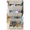 Image 1 : 7 DRAWER METAL STORAGE CABINET WITH ASSORTED BLACK PIPE FITTINGS, WATER + GAS FITTINGS, AIR