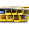Image 3 : 2 PC METAL CABINET SET 3 LATERAL DRAWERS WITH TOP CABINET & CONTENTS - GRINDING DISCS, ASSORTED DIE