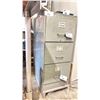 Image 2 : 3 DRAWER GREY METAL STORAGE CABINET - APPROX. 3.5'H X 1.5'W X 2 1/4'D ** CONTENTS NOT INCLUDED +
