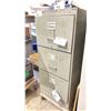 Image 3 : 3 DRAWER GREY METAL STORAGE CABINET - APPROX. 3.5'H X 1.5'W X 2 1/4'D ** CONTENTS NOT INCLUDED +