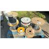 Image 1 : 8 SPOOLS OF ASSORTED BRAIDED CABLE LINE & COATED CABLE LINE IN VARIOUS DIAMETERS
