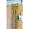 Image 2 : 2 APPROX. 20' GOLD FINISH TOW CHAINS & 1 SILVER APPROX. 40' CHAIN