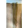 Image 2 : 2 APPROX. 20' GOLD FINISH TOW CHAINS & 1 SILVER APPROX. 40' CHAIN