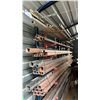 Image 2 : WALL MOUNT STEEL MATERIAL RACK WITH LARGE ASSORTMENT OF STEEL LENGTHS - ANGLE IRON, FLATBAR, SQUARE