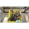 Image 2 : CRATE OF ASSORTED METAL FILES, PRY BARS & HAMMERS