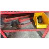 Image 3 : SHELF LOT OF ASSORTED PIPE FITTING TOOLS - RIDGID THREADER, 3 PIPE WRENCHES & PIPE CUTTER