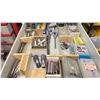 Image 10 : 11 DRAWER METAL STORAGE CABINET FILLED WITH MACHINIST TOOLING - LATHE TURNING TOOLS WITH INSERTS,