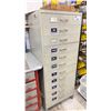 Image 1 : 11 DRAWER METAL STORAGE CABINET FILLED WITH MACHINIST TOOLING - LATHE TURNING TOOLS WITH INSERTS,