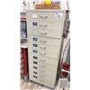 Image 2 : 11 DRAWER METAL STORAGE CABINET FILLED WITH MACHINIST TOOLING - LATHE TURNING TOOLS WITH INSERTS,