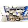 Image 2 : 2 BLUE METAL PARTS ORGANIZERS WITH ASSORTED MACHINE TOOLING - TAPS & END MILLS