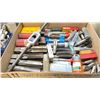 Image 2 : BOX FULL OF MACHINING TOOLING - TAPS, COUNTER SINKS, CENTER DRILLS, ANNULAR CUTTERS & TAP HANDLE