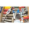 Image 3 : BOX FULL OF MACHINING TOOLING - TAPS, COUNTER SINKS, CENTER DRILLS, ANNULAR CUTTERS & TAP HANDLE