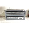 Image 1 : HUOT 3 DRAWER FRACTIONAL DRILL CABINET WITH FULL SET OF DRILL BITS
