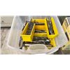 Image 1 : GROUP OF LARGE DRILL BITS IN A TOTE - APPROX. 24 * INCLUDES 4 WHEEL DOLLY & TOTE *