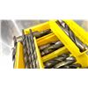Image 2 : GROUP OF LARGE DRILL BITS IN A TOTE - APPROX. 24 * INCLUDES 4 WHEEL DOLLY & TOTE *