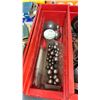 Image 7 : GROUP OF SMALL PLASTIC ORGANIZER CONTAINERS WITH MACHINIST BALL BEARINGS & SHAFT COLLARS