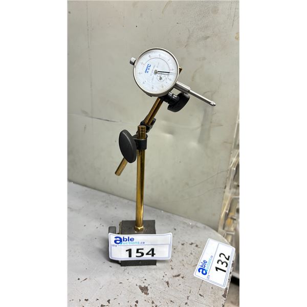 TTC DIAL GAUGE ON GOLD FINISH MAGNETIC BASE