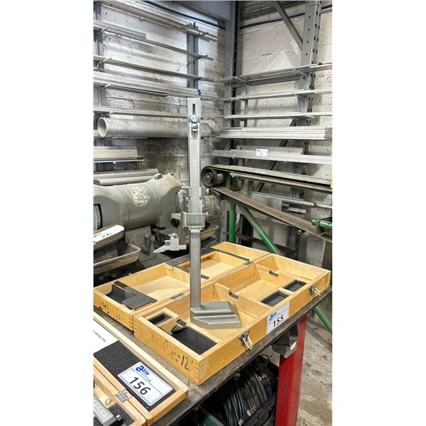 PHASE II 12"/300MM VERNIER HEIGHT GAUGE IN WOODEN STORAGE CASE