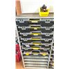 Image 1 : GROUP OF 7 PLASTIC ORGANIZERS WITH CONTENTS - BRASS FASTENERS, SCREWS & HOBBY TWO