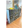 Image 1 : WOODEN ORGANIZER STORAGE CABINET - APPROX. 6'W X 3.5'H X 1'D * CONTENTS NOT INCLUDED *