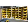 Image 1 : 40 SMALL YELLOW PLASTIC ORGANIZERS FILLED WITH ASSORTED BOLTS, NUTS & WASHERS ( FROM 1/4" - 1/2" IN