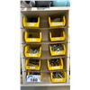 Image 3 : 40 SMALL YELLOW PLASTIC ORGANIZERS FILLED WITH ASSORTED BOLTS, NUTS & WASHERS ( FROM 1/4" - 1/2" IN