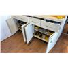 Image 1 : ** CONTENTS OF BOTTOM SECTION ONLY ** BOTTOM CUPBOARDS + DRAWERS OF ASSORTED FASTENERS FROM 1/4" -