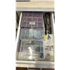 Image 6 : ** CONTENTS OF BOTTOM SECTION ONLY ** BOTTOM CUPBOARDS + DRAWERS OF ASSORTED FASTENERS FROM 1/4" -