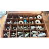 Image 2 : METAL PARTS ORGANIZER CASE WITH CONTENTS - STEEL + STAINLESS STEEL HYDRAULIC FITTINGS