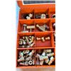 Image 3 : 2 METAL PARTS ORGANIZER CASES WITH CONTENTS - BRASS, GAS, COMPRESSION, NPT FITTINGS