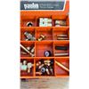 Image 4 : 2 METAL PARTS ORGANIZER CASES WITH CONTENTS - BRASS, GAS, COMPRESSION, NPT FITTINGS