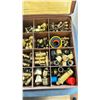 Image 8 : 2 METAL PARTS ORGANIZER CASES WITH CONTENTS - BRASS, GAS, COMPRESSION, NPT FITTINGS