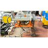 Image 1 : RIDGID TS-UV CONTRACTORS MOBILE FOLDAWAY 10" TABLE SAW WITH EXTRA BLADES & ACCESSORIES