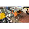 Image 2 : RIDGID TS-UV CONTRACTORS MOBILE FOLDAWAY 10" TABLE SAW WITH EXTRA BLADES & ACCESSORIES