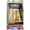 Image 3 : 6 LARGE CRATES WITH CONTENTS - BIKE TIRE INNER TUBES, BILGE OIL ABSORBENT PADS, COLLAPSIBLE WATER