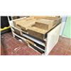 Image 4 : LARGE GROUP OF SHEET LUMBER, LEXAN SHEETS, PLYWOOD, FOAM, EXOTIC WOOD BLOCKS/PIECES & PIECES OF UHMW
