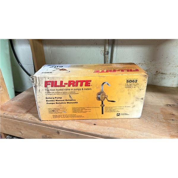 FILL-RITE SD62 ROTARY PUMP * IN BOX *