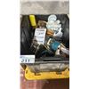 Image 2 : SHELF OF ASSORTED ELECTRICAL LINES, HOSING, PLASTIC CONTAINERS, PUMPS, WINCH & ASSORTED