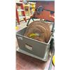 Image 1 : ASSORTED SIZE COPPER TUBING - APPROX. 50 LBS * TOTE INCLUDED *