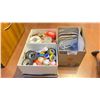 Image 1 : 2 BOXES OF ASSORTED TAPE & VELCRO STRIPPING