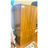 Image 2 : CONTEMPORARY MOCHA 2 DRAWER BEDROOM ARMOIRE DRESSER